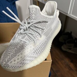 Yeezy Boost 350 V2 Gray and Cream Sneakers